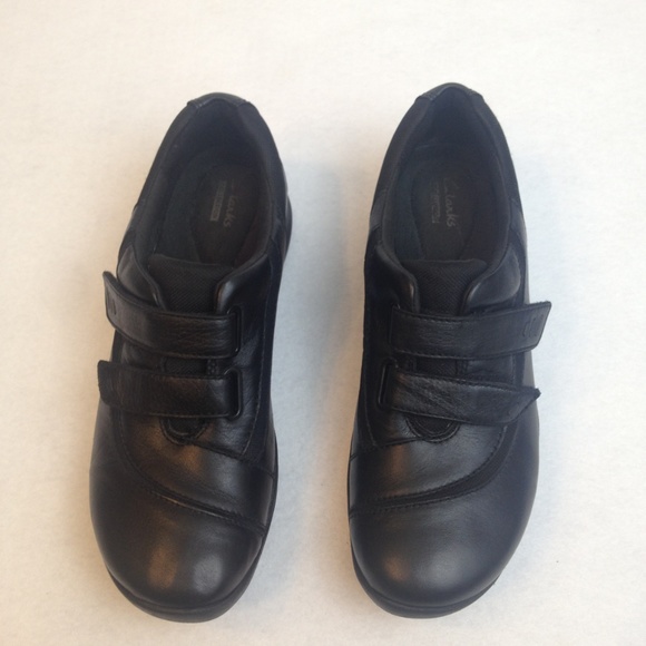 Black Leather Velcro Size 8 Shoe | Poshmark